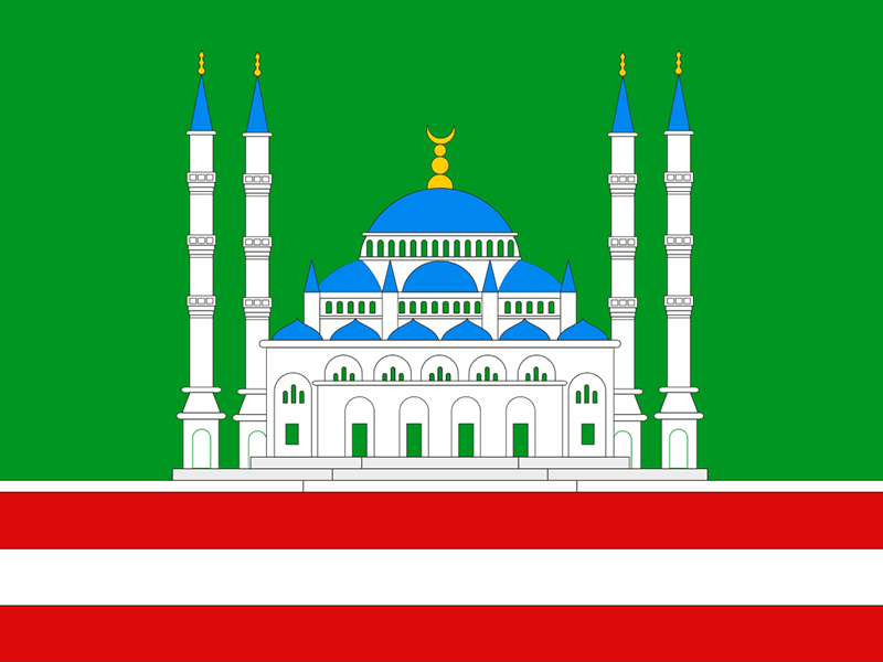Флаг города Грозного.